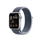 Apple-Watch-SE-Silver-Aluminum-Case-with-Sport-Loop-Storm-Blue