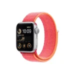 Apple-Watch-SE-Silver-Aluminum-Case-with-Sport-Loop-red