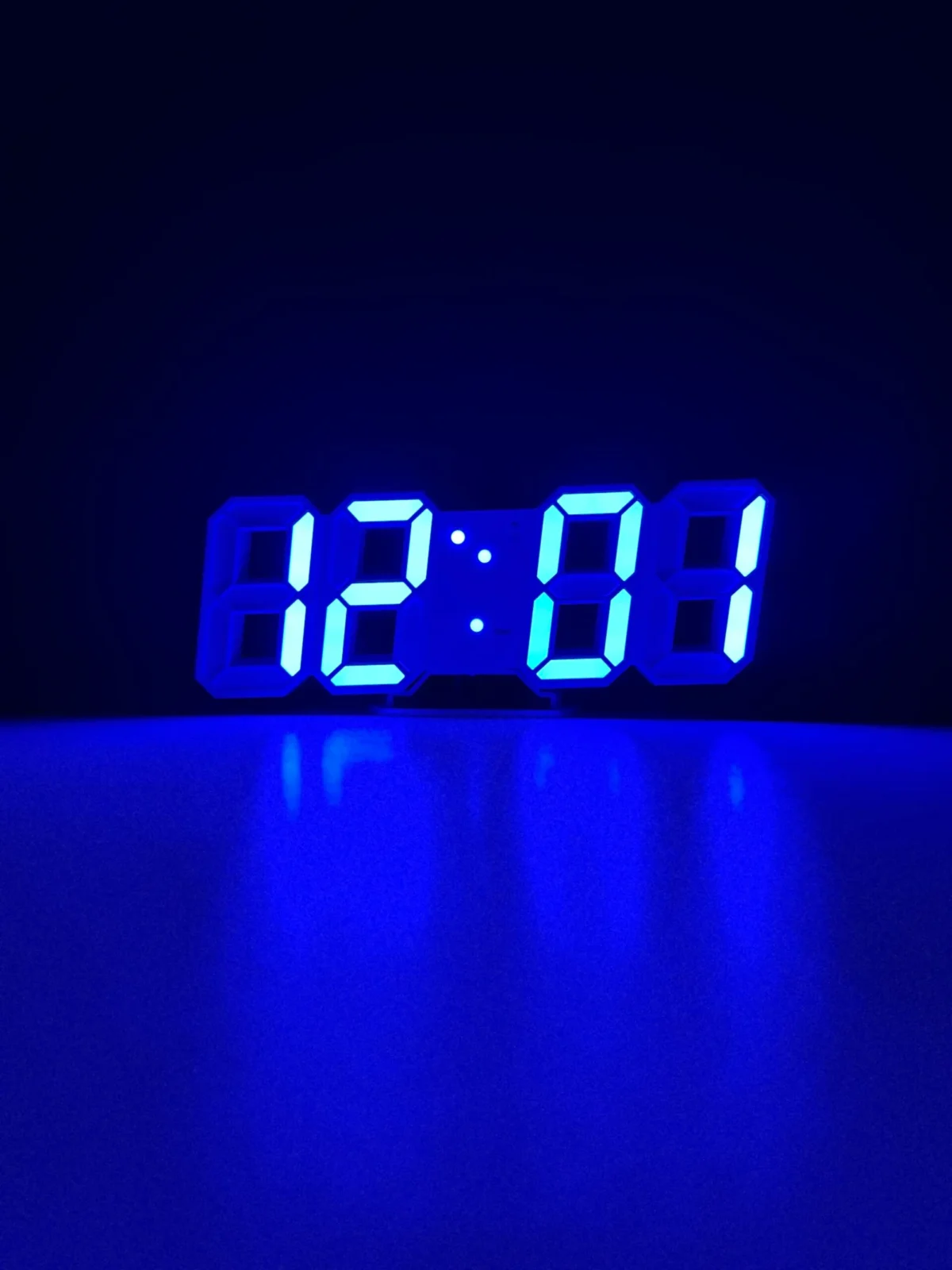 3D LED Digital Clock Glowing Decoration Wall or Table Clock