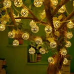 Golden LED Metal Ball Fairy Lights