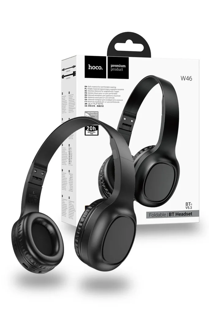 Hoco W46 Headphones Hifi Audio Bluetooth, Hoco W46 Wireless Bluetooth Headphones