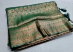 Green Kanjivaram Saree (Original Indian)