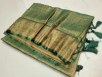 Green Kanjivaram Saree (Original Indian)