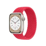 Apple-Watch-Series-8-Starlight-Aluminum-Case-with-Braided-Solo-Loop-Red