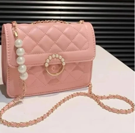 Pearl Leather Handbag (P-159)