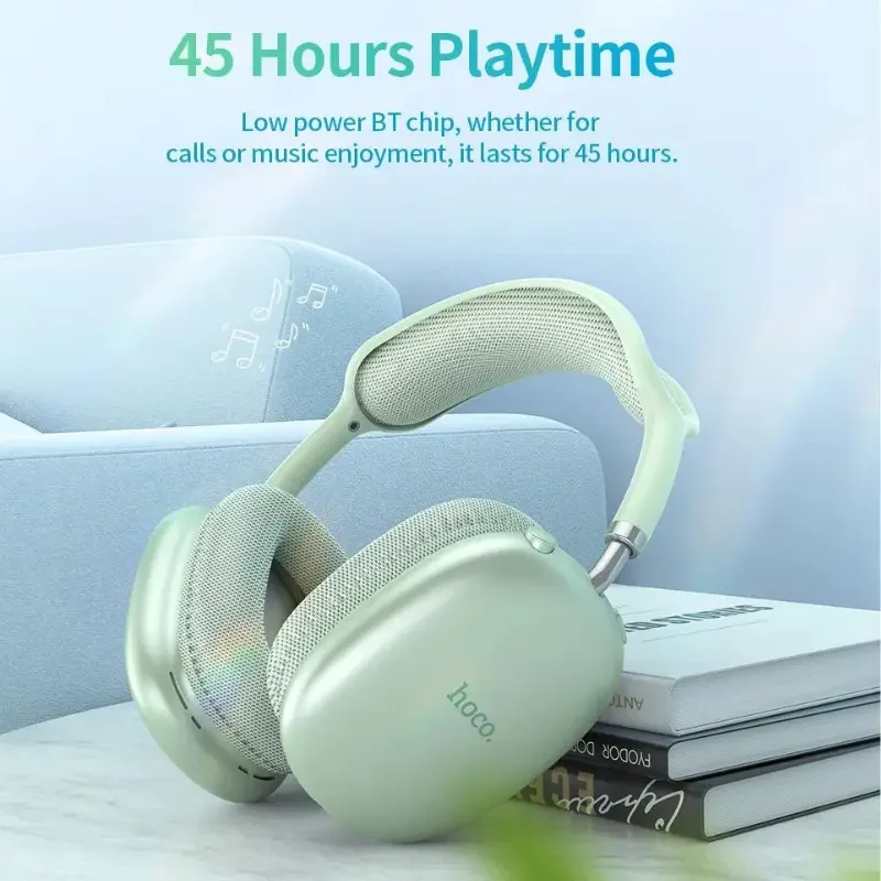 Hoco W35 Air Wireless Headphone-Green color