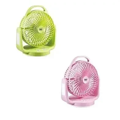 Duration Power DP-7620 Rechargeable Desktop Fan With LED Light.