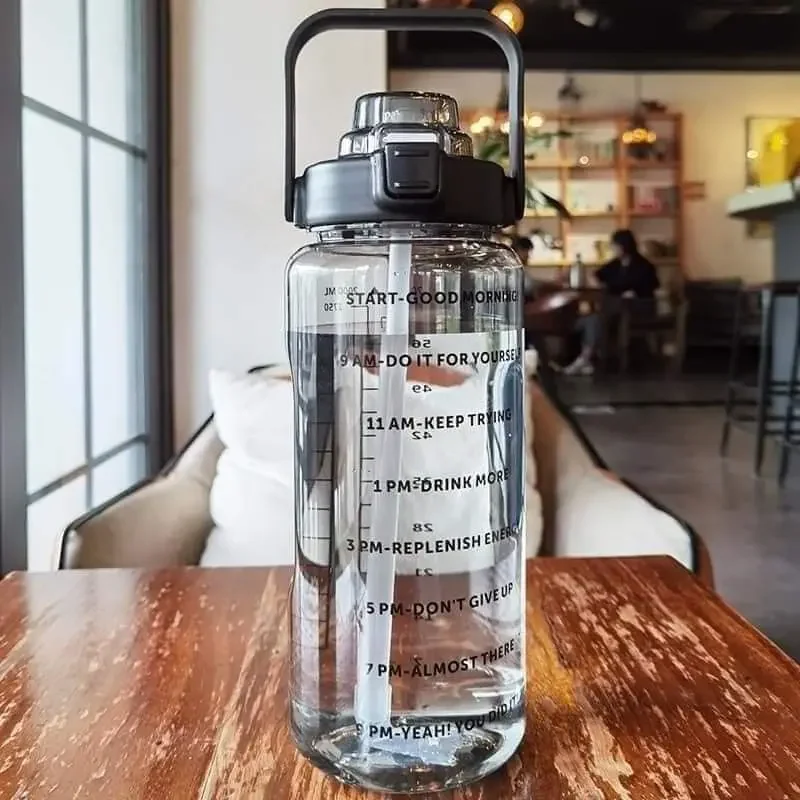 Transparent Motivational Water bottle