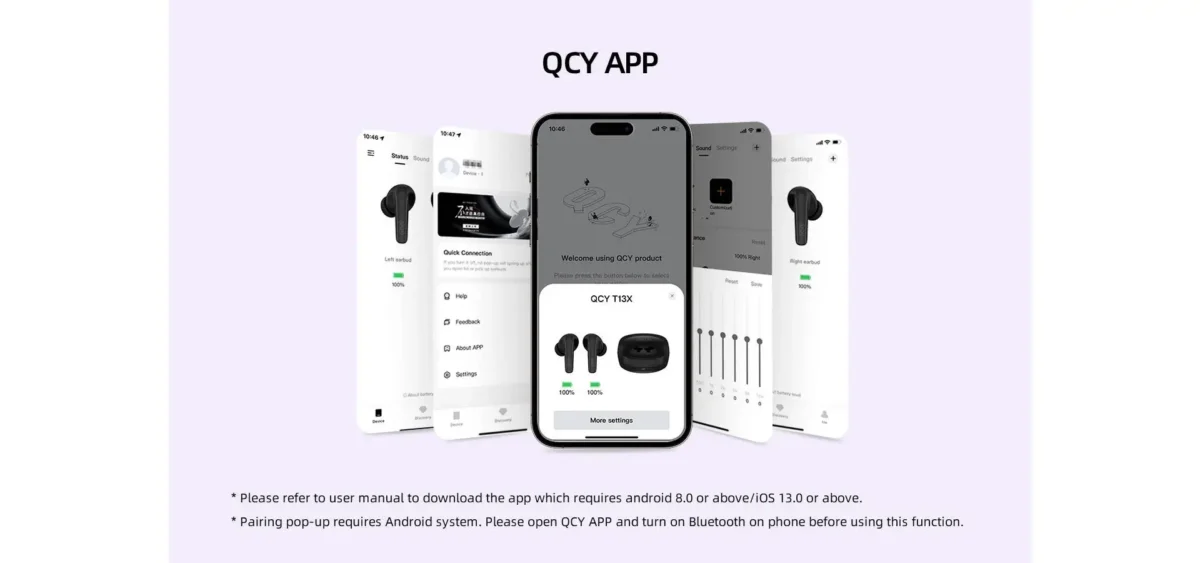 QCY Earbuds T13 X-Black (P-491)
