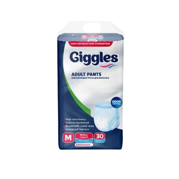 Giggles Adult Pants Diaper M Size 30 Pcs