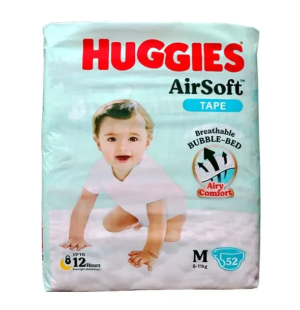 Huggies Airsoft Tape Diaper (6-11kg) – M52