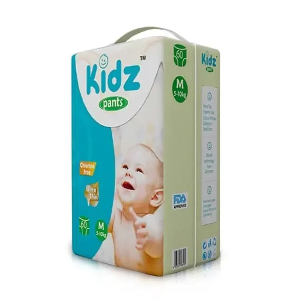 Kidz Baby Diaper Pants Style (5-10Kg) - M 60pcs