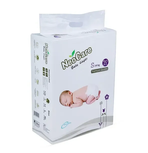 NeoCare Premium Belt Baby Diaper (3-6 Kg) - S50 Pcs