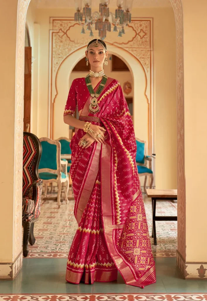 Designer Smooth Patola Silk Saree