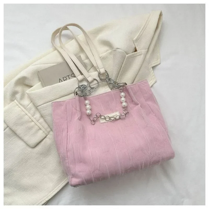 Fashionable Large Capacity Tote Bag for Women- RM23 (P-500) (Pink)