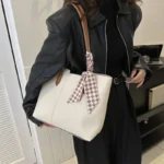 Women Leather Tote Bag- RM50 (P-510) (White)