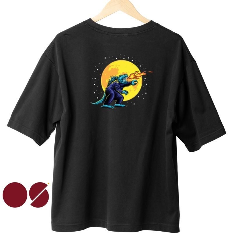 Godzilla Drop Shoulder Unisex T-Shirt (P-441)