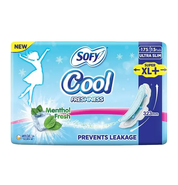 Sofy Cool Super XL+ Sanitary Napkin (323mm) -15 Pads