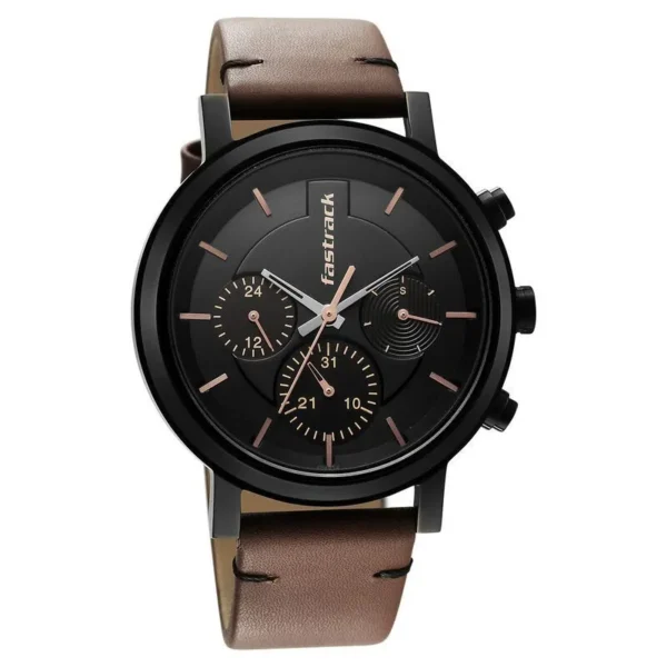 Fastrack 3287NL01 Analog Watch - Black Dial